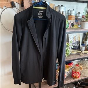 Landau Women's Black Utility Zip-Front Jacket